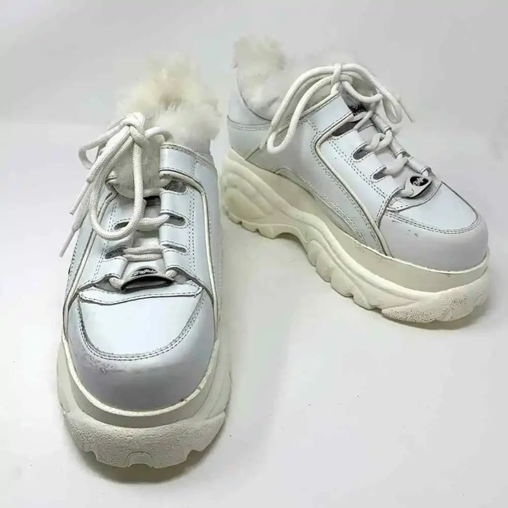 Junya Watanable Comme Des Garcons x Buffalo London Faux Fur Platform Sneakers